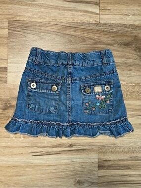 Hillary Duff Flower Garden Denim Ruffle Skirt